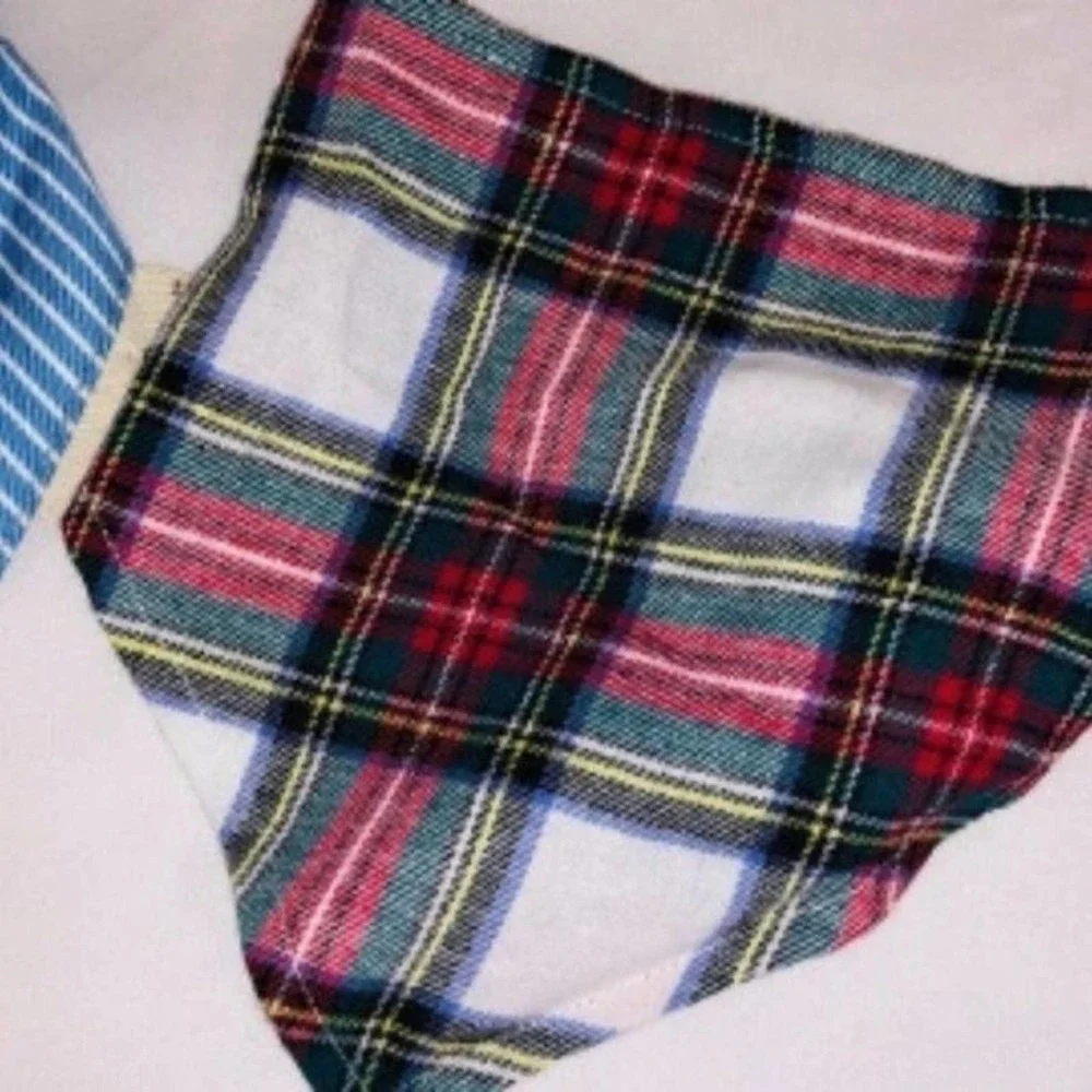 Set of 2 puppy scarves, hook and loop neck